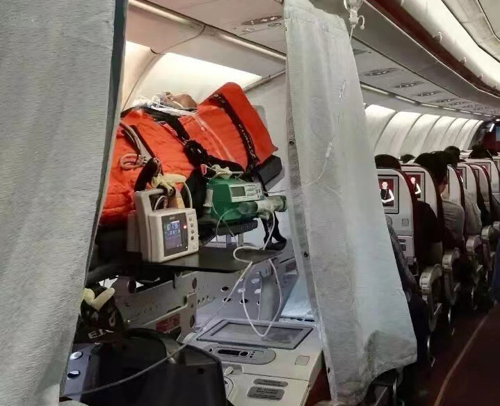 兴义市跨国医疗包机、航空担架